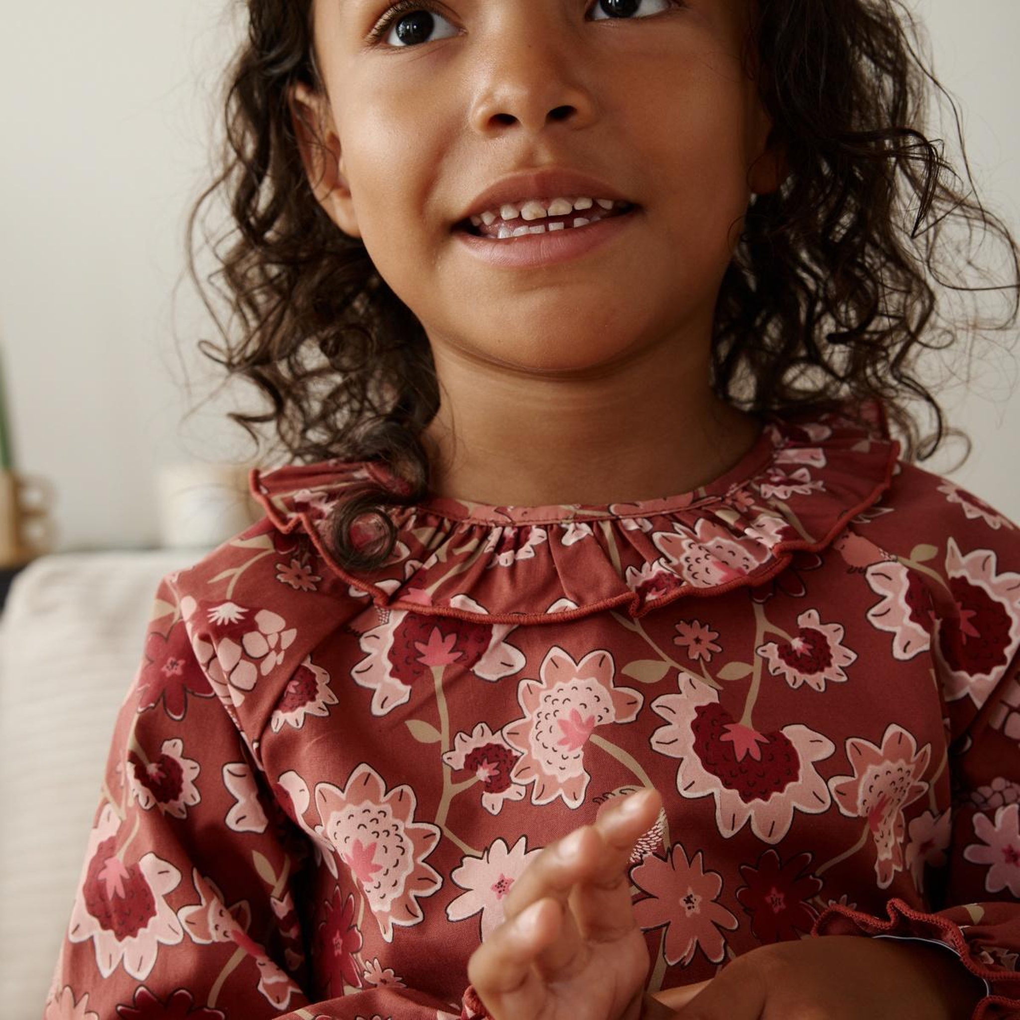 Voir la diapositive 4 : PETIT BEGUIN Blouse enfant en popeline harmony