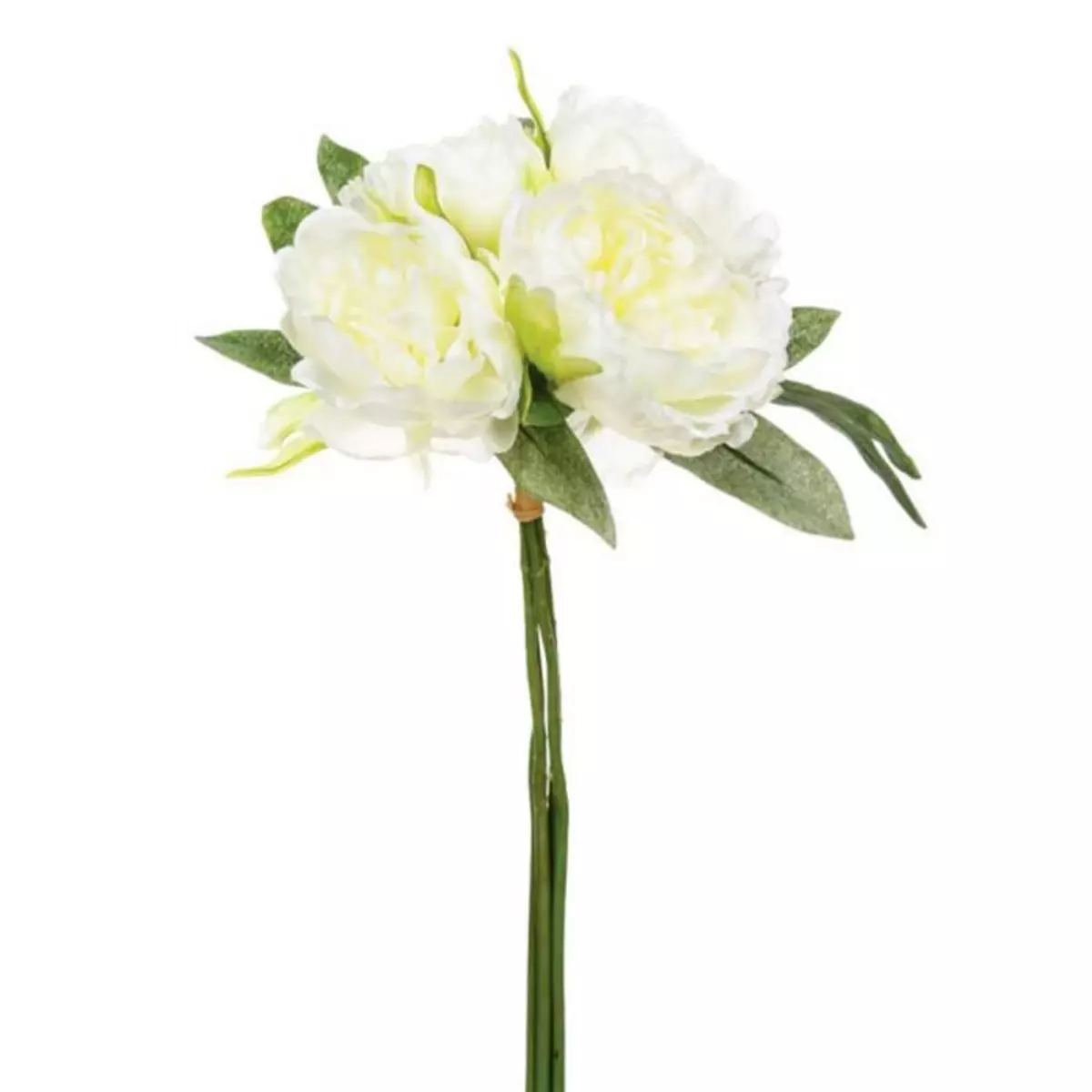 ATMOSPHERA Bouquet de Fleurs  4 Pivoines  31cm Blanc