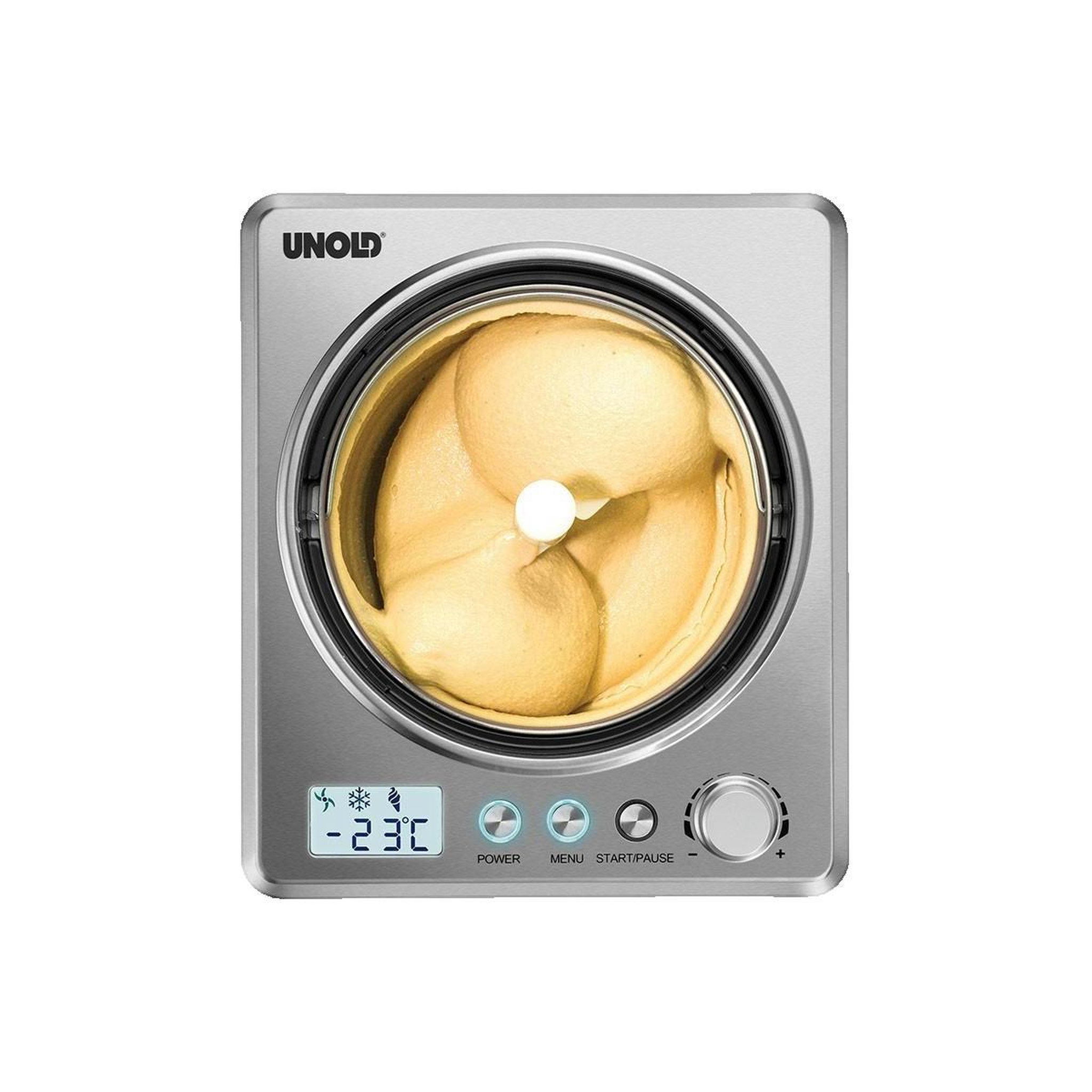 Voir la diapositive 2 : Unold Sorbetière Unold Profi Plus 48880 acier inoxydable