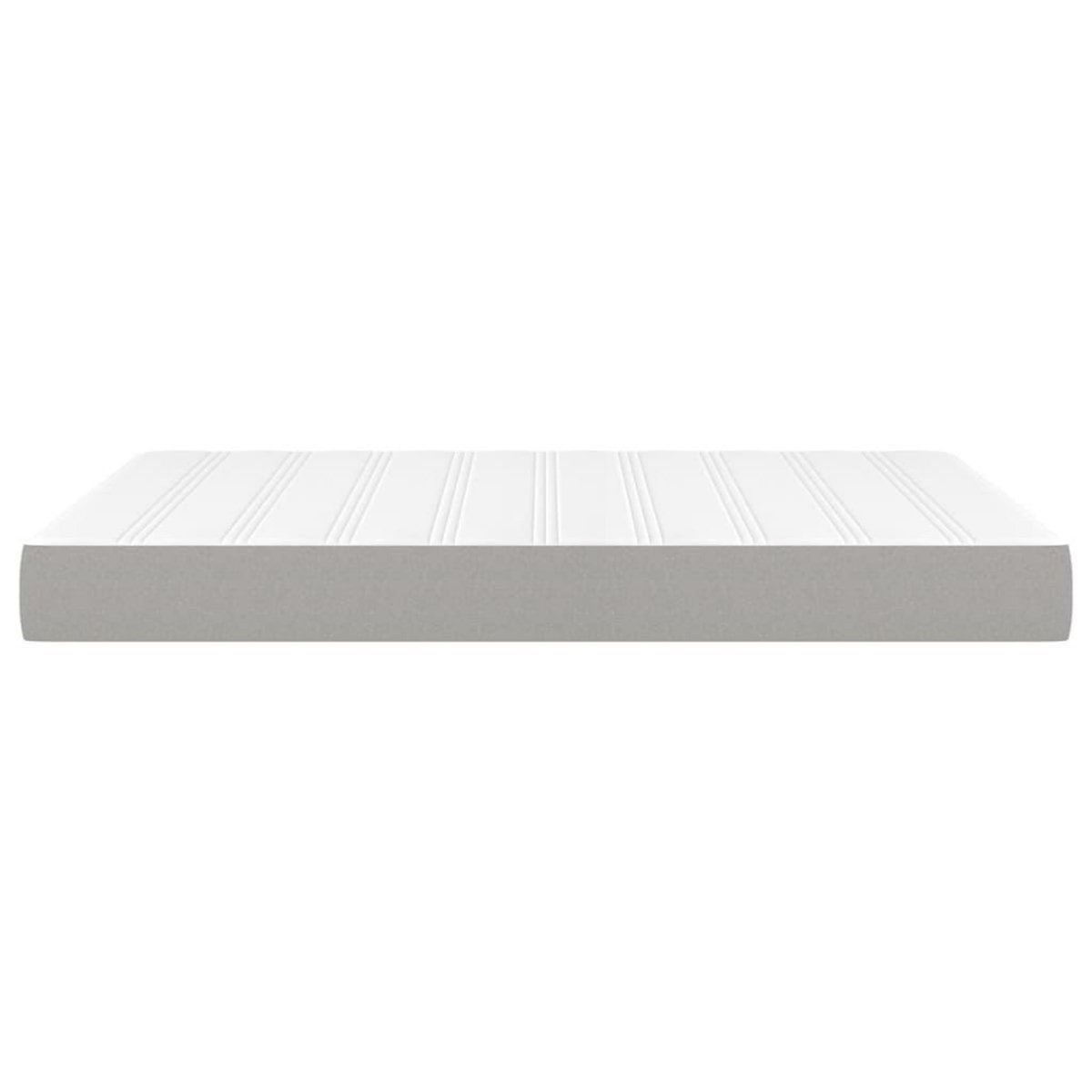 VIDAXL Matelas de lit a ressorts ensaches Gris clair 140x200x20 cm