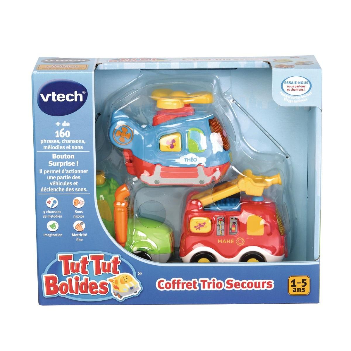 VTECH Coffret trio Pompiers - Tut Tut Bolides Pompier, ambulance, citadine