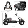 Voir la diapositive 3 : HOMCOM Kart à pédales enfant Go kart Formule 1 Racing passione italia pneus gonflables caoutchouc