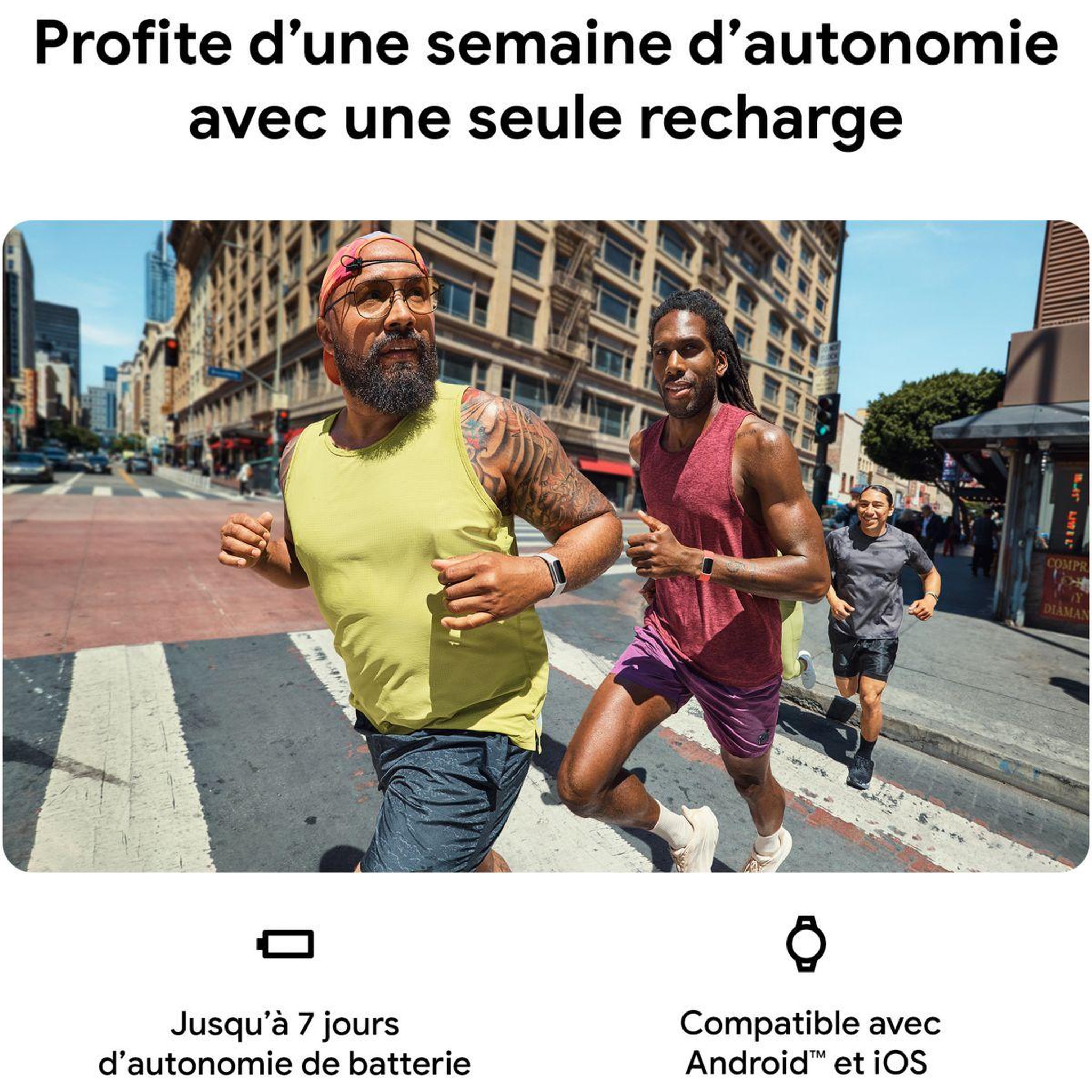 Voir la diapositive 2 : Fitbit Bracelet connecté Charge 6 Noir