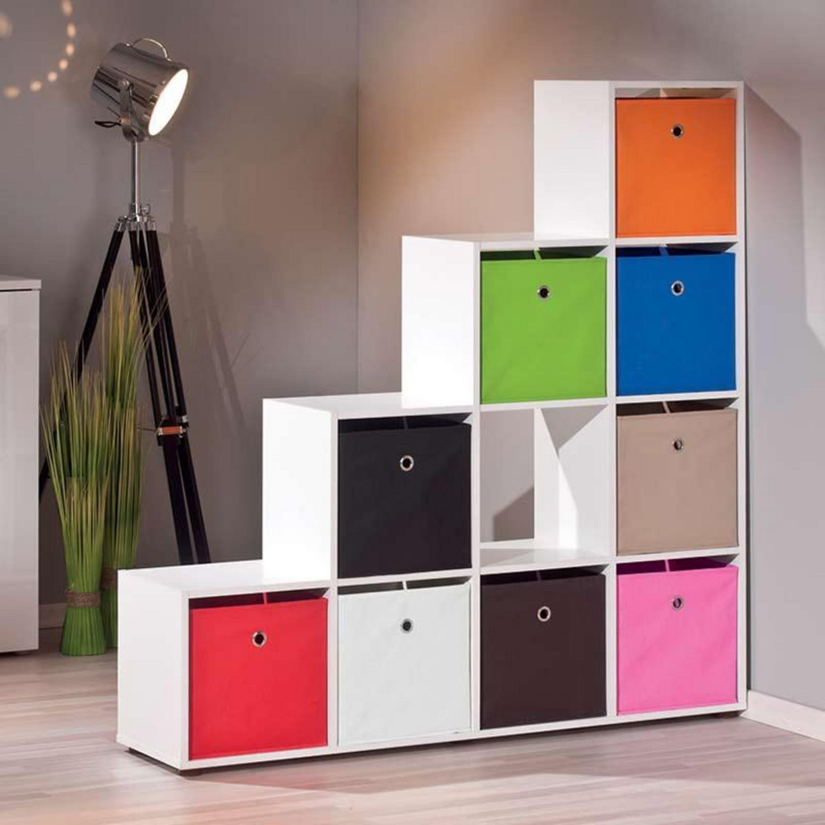 Paris Prix Boîte de Rangement Pliable  Kase  32cm Rouge