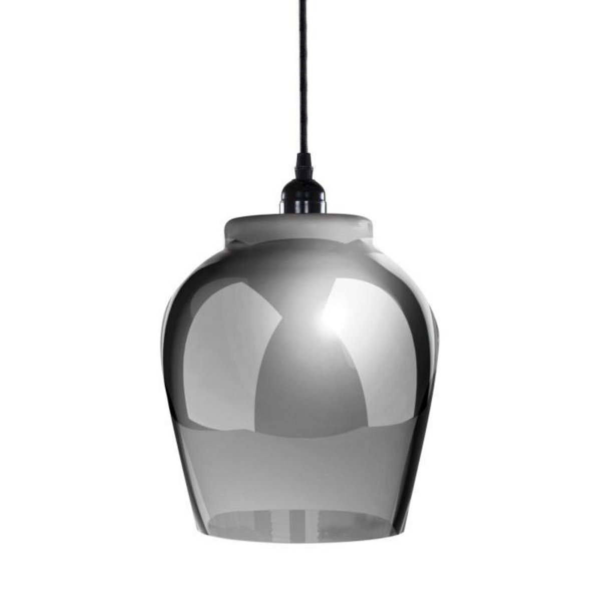 Paris Prix Lampe Suspension en Verre  Sombra  29cm Noir