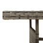 Voir la diapositive 4 : VIDAXL Table de jardin Gris 160x70x72 cm Resine tressee et acacia