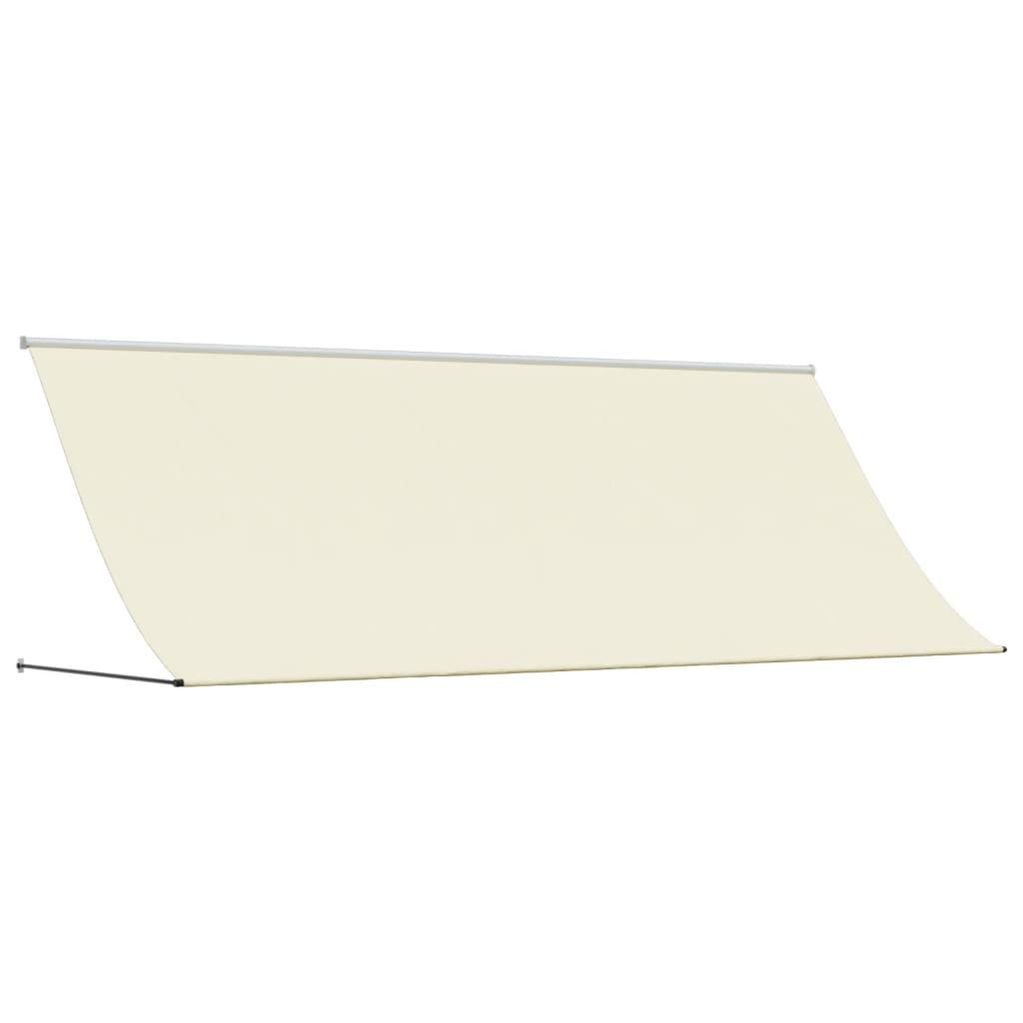 Voir la diapositive 2 : VIDAXL Auvent retractable creme 400x150 m tissu et acier