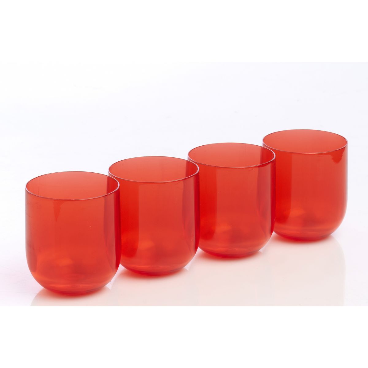 Set 4 gobelets transparents 