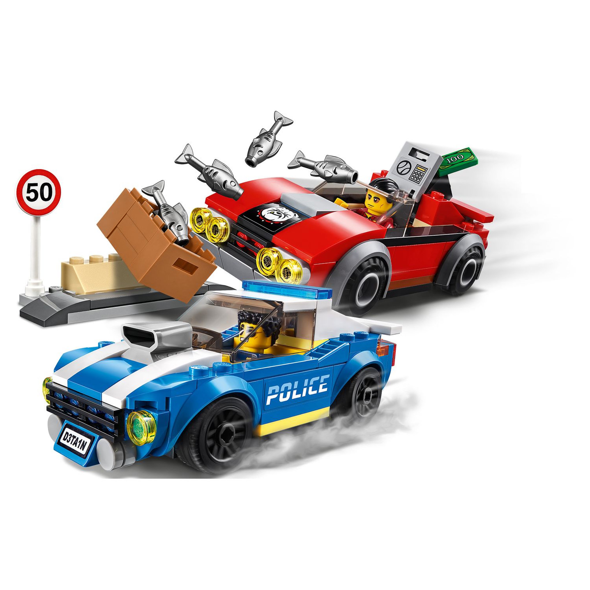Voir la diapositive 4 : LEGO City 60242 - La course-poursuite sur l'autoroute