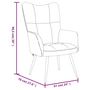 Voir la diapositive 6 : VIDAXL Chaise de relaxation avec tabouret Noir Velours
