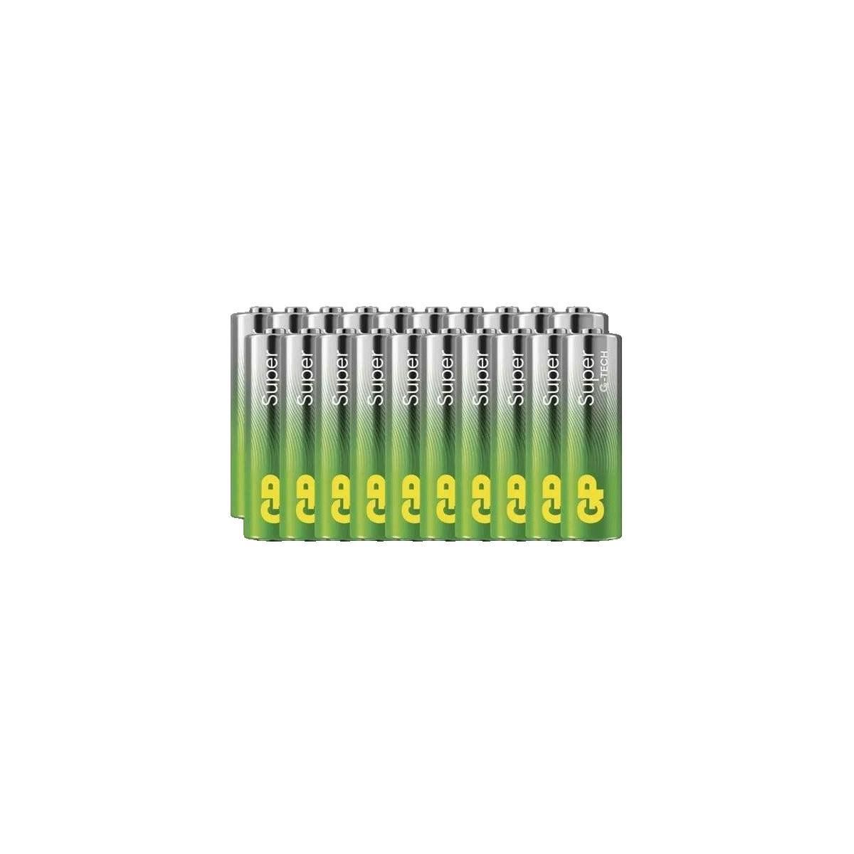 GP Piles GP Super AA pack de 20 unités