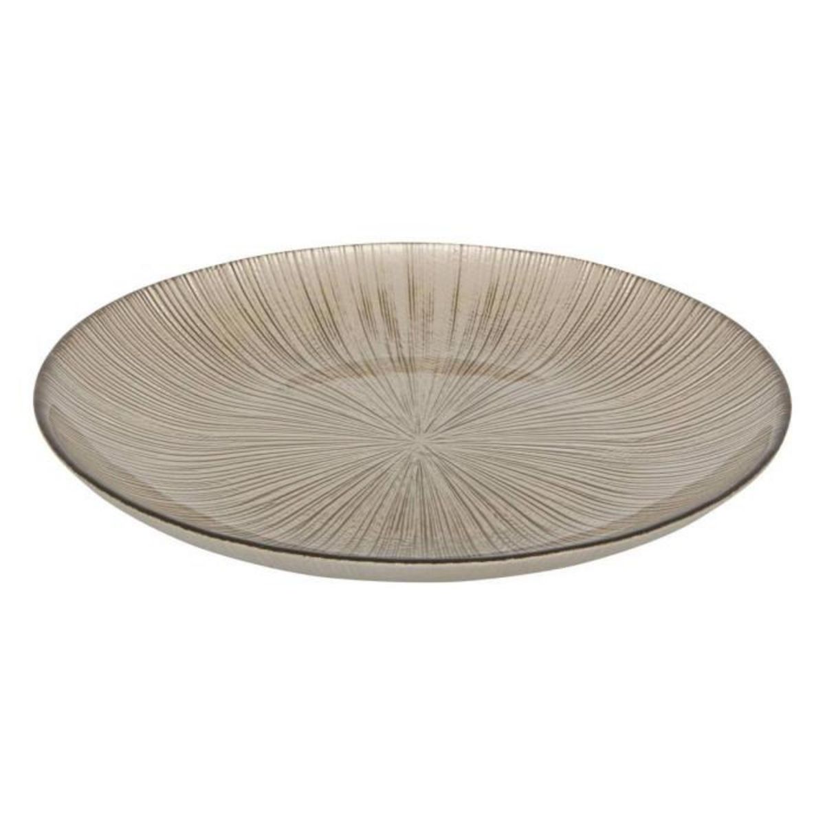 SECRET DE GOURMET Lot de 6 Assiettes à Dessert  Gloria  22cm Champagne