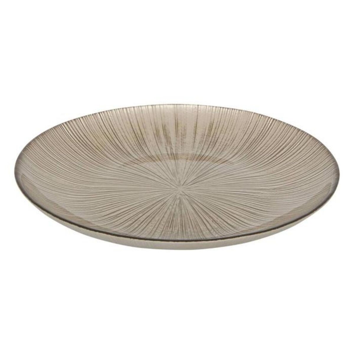 SECRET DE GOURMET Lot de 6 Assiettes à Dessert  Gloria  22cm Champagne