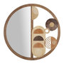 Voir la diapositive 1 : Paris Prix Miroir Mural en Bois  Block  80cm Naturel