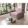 Voir la diapositive 6 : BEST MOBILIER Michelle - fauteuil convertible avec coffre en velours