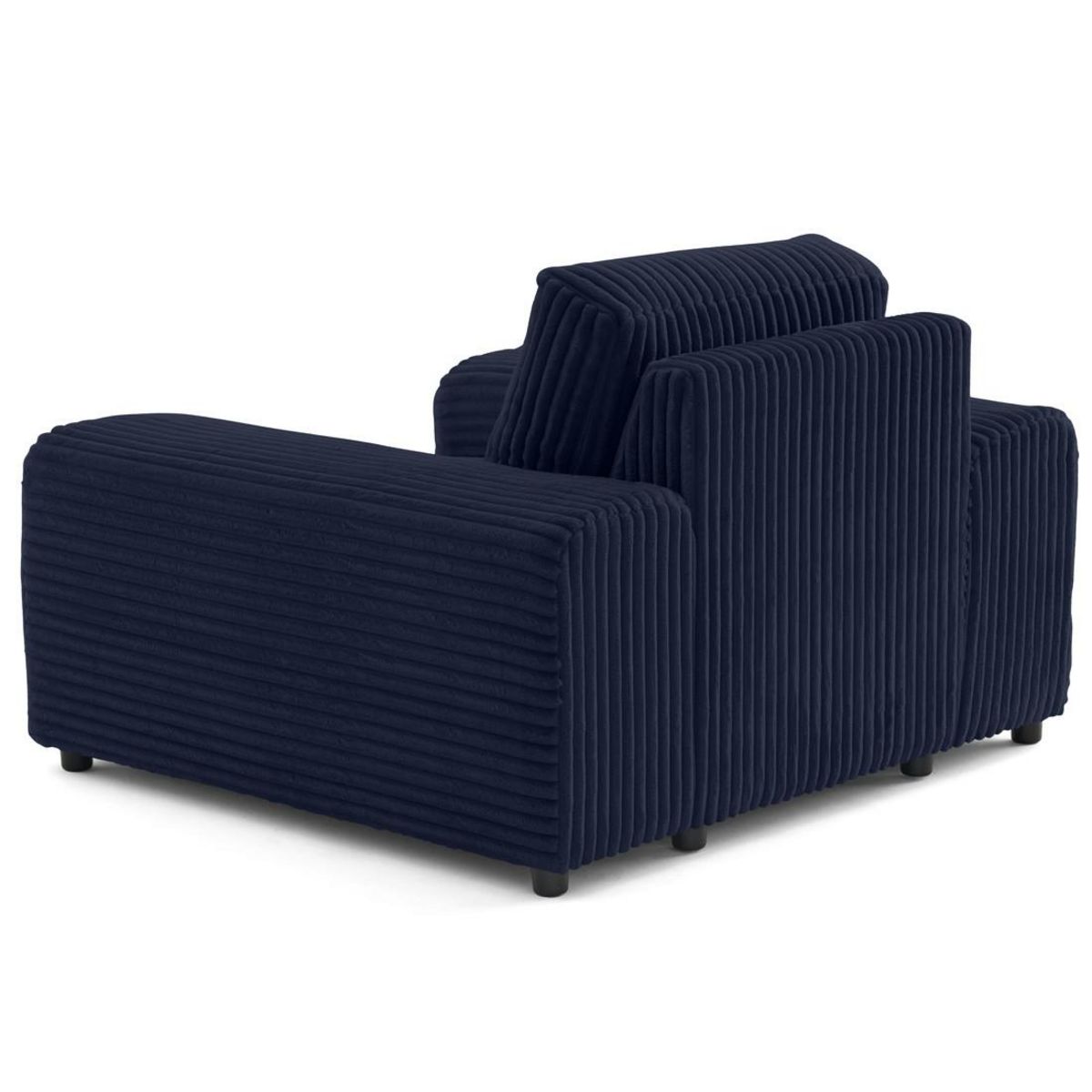 LISA DESIGN Garance - fauteuil en velours côtelé grosses côtes