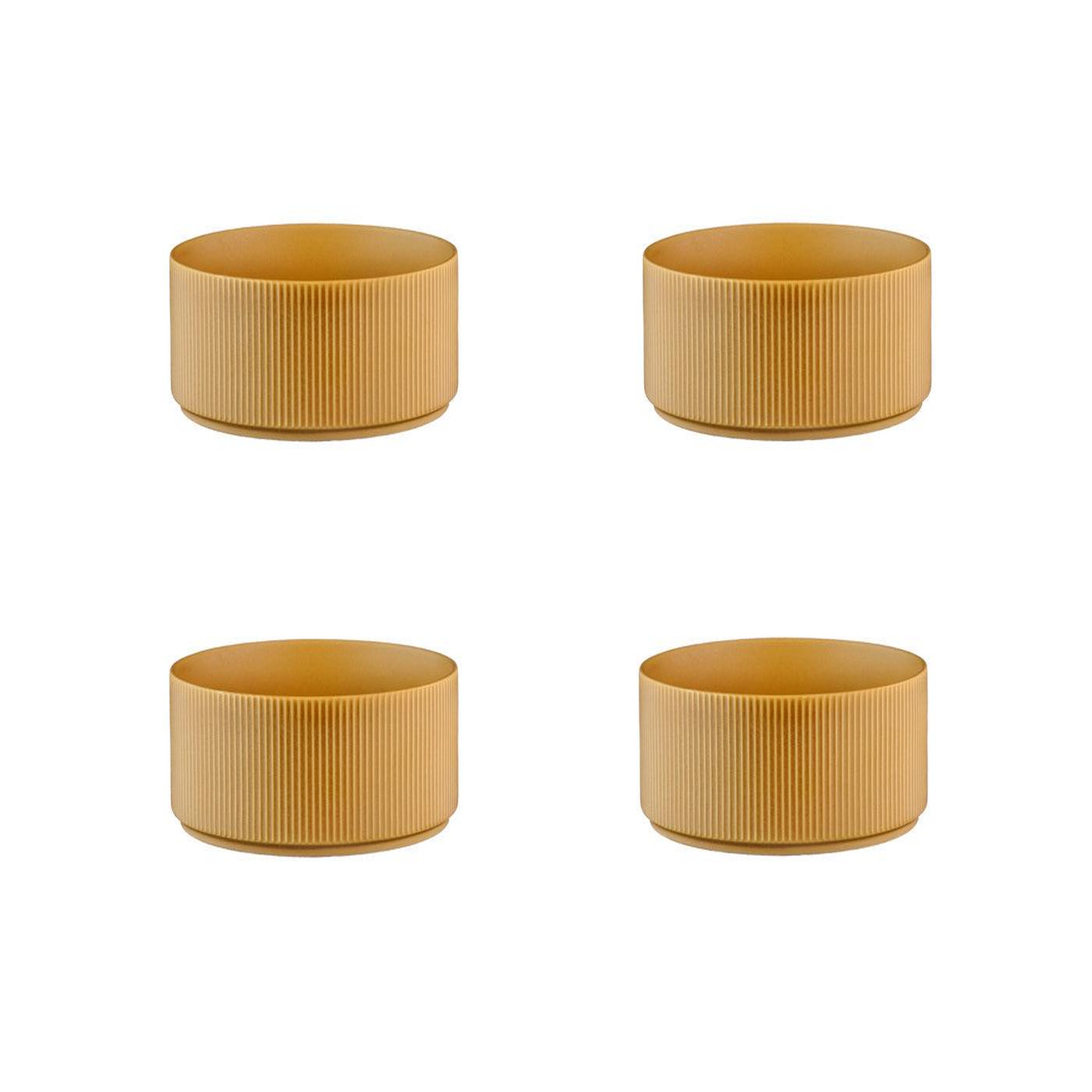 BJORN Bol scandi ø16,5cm - 4 pièces - ocre