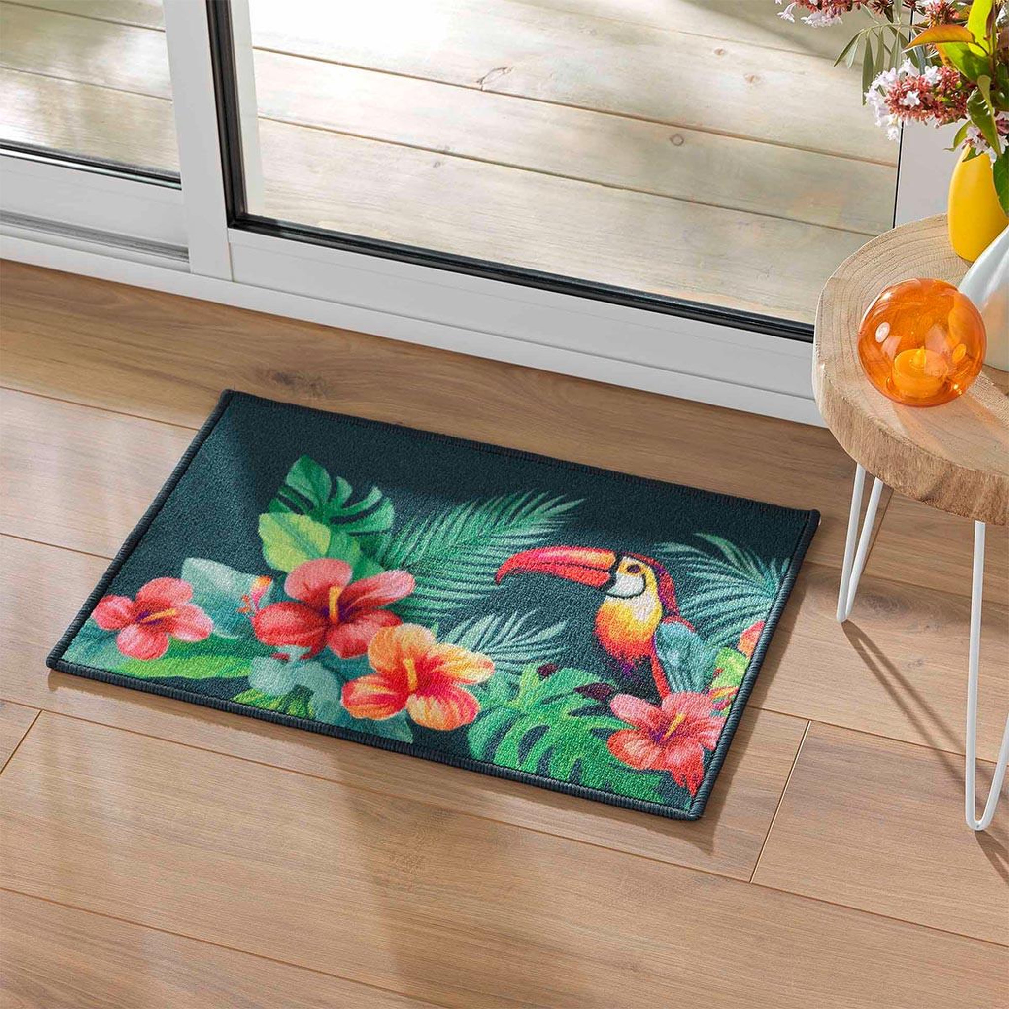 Voir la diapositive 4 : Douceur d'Intérieur Tapis déco imprimé  moorea  40x60cm multicolore