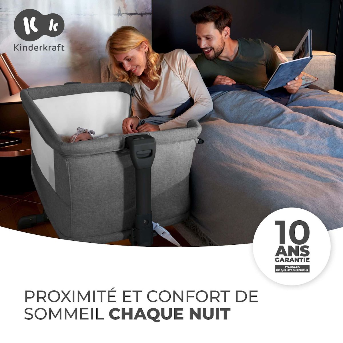 KINDERKRAFT Lit cododo neste bois pratique et confortable