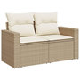 Voir la diapositive 3 : VIDAXL Salon de jardin avec coussins 10 pcs beige resine tressee