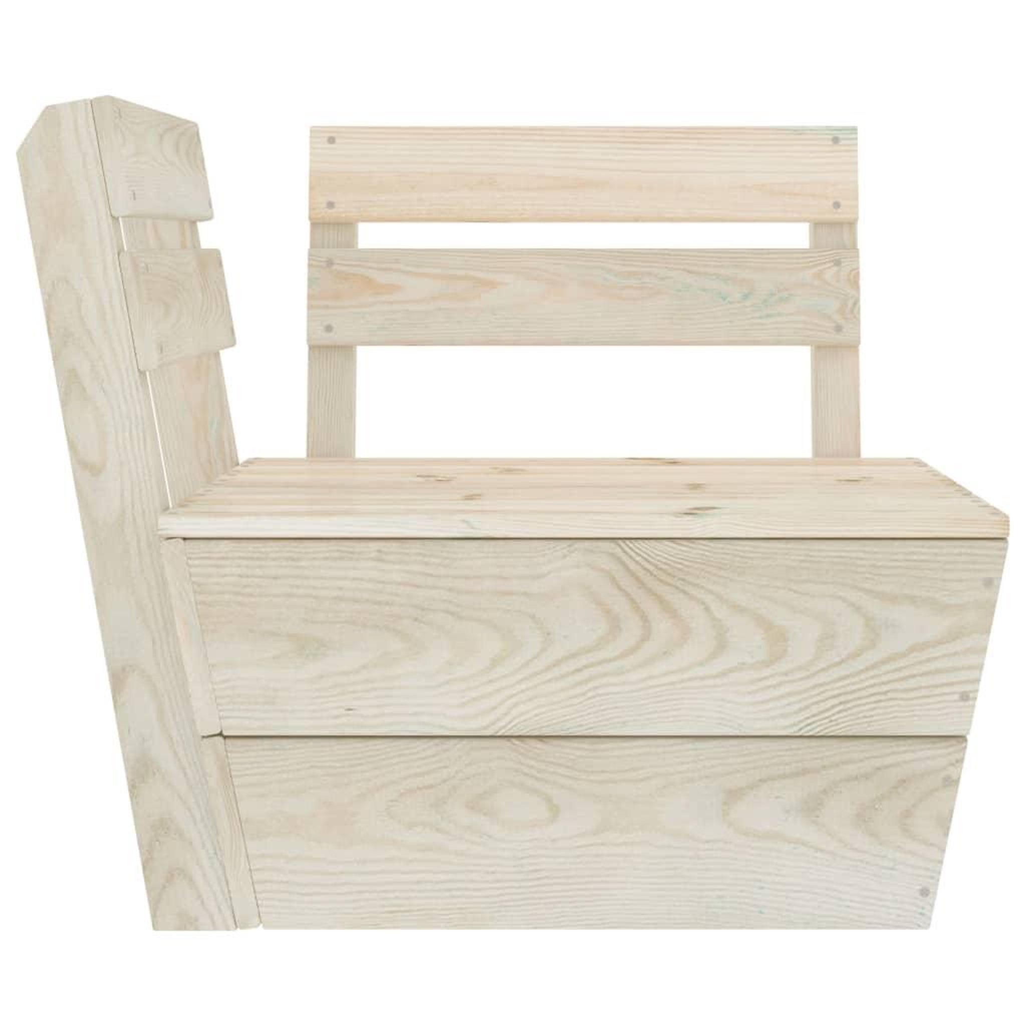 Voir la diapositive 5 : VIDAXL Salon de jardin palette 9 pcs Bois d'epicea impregne