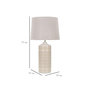 Voir la diapositive 6 : Paris Prix Lampe à Poser en Céramique  Graphs  55cm Crème