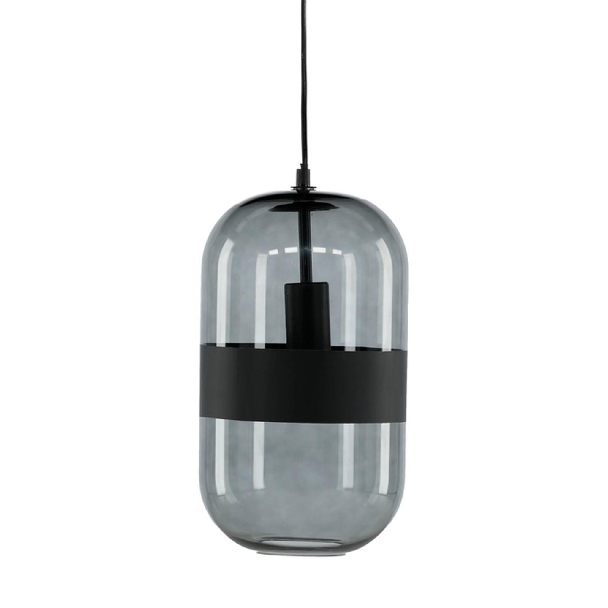 Voir la diapositive 1 : Paris Prix Suspension design en verre  dropp  20cm noir