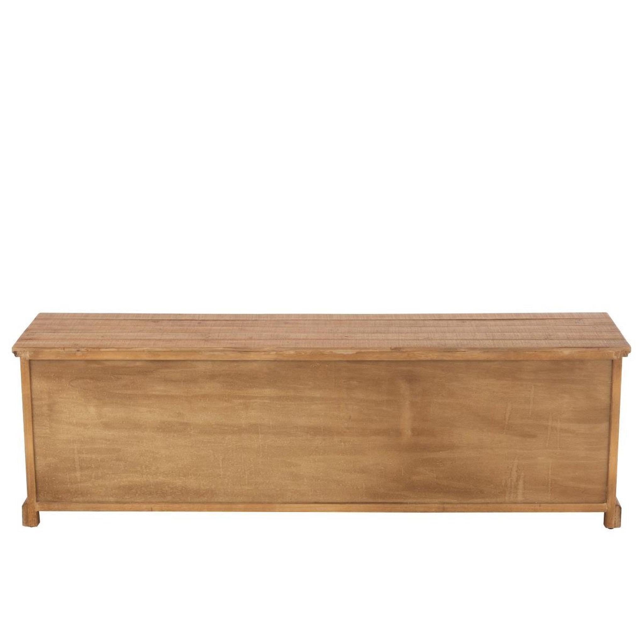 Voir la diapositive 5 : J-LINE Meuble tv en bois  sia  160cm naturel
