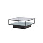 Voir la diapositive 3 : Paris Prix Table Basse Design en Verre  Maglehem  90cm Noir