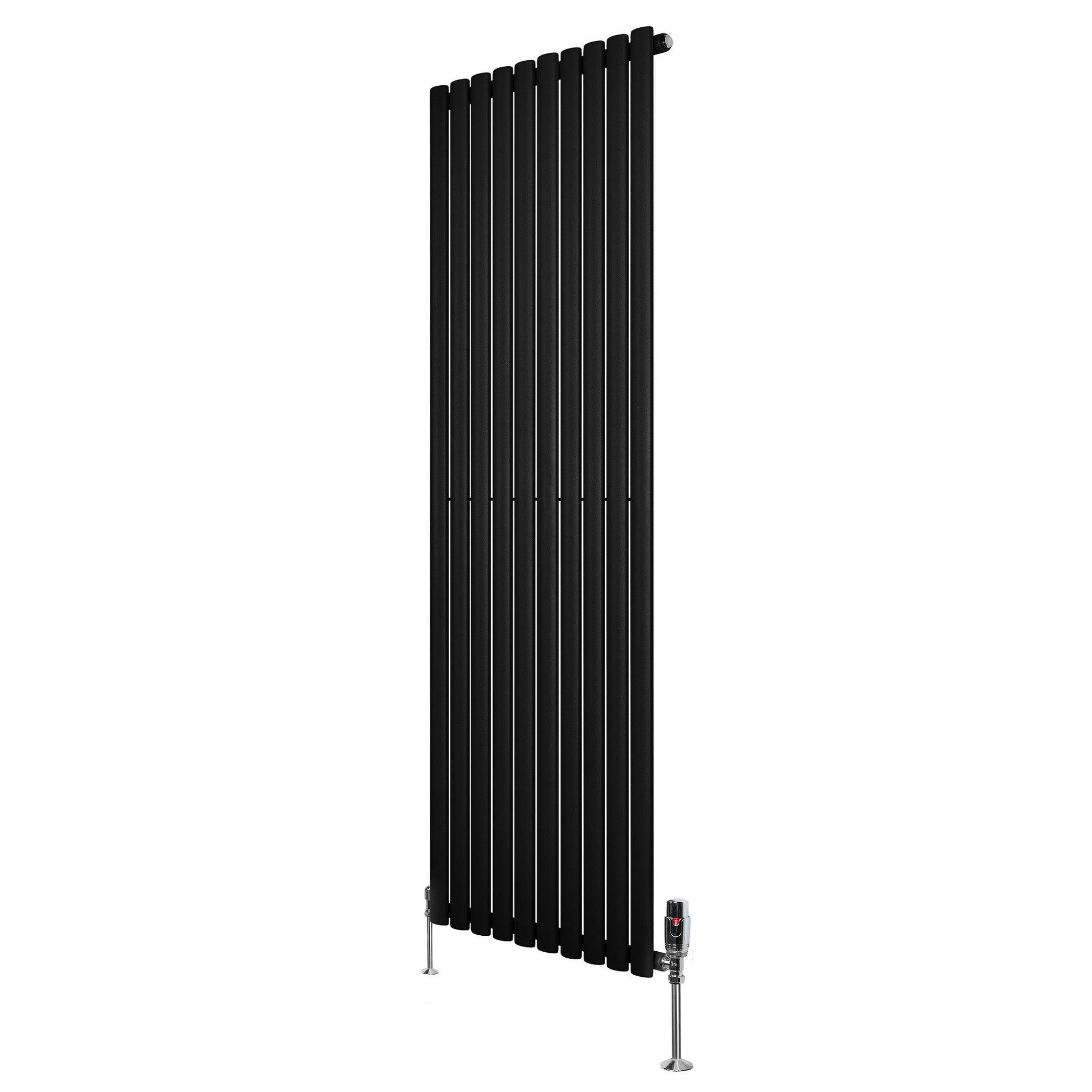 Voir la diapositive 1 : MONSTERSHOP Radiateur à colonnes ovales & vannes, 1 panneau - 1800 x 600 mm