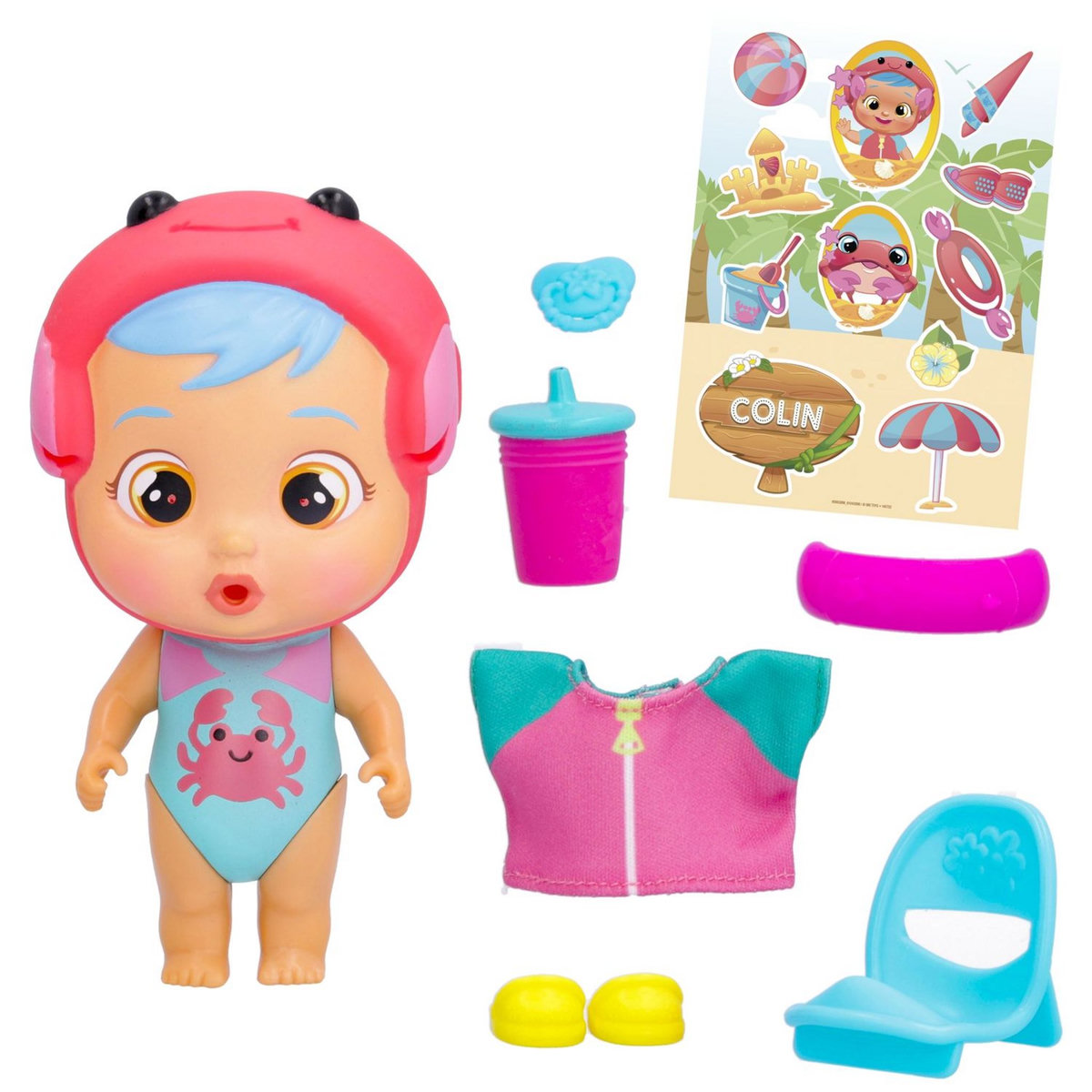 IMC TOYS Cry babies Magic Tears Tropical Beach Babies