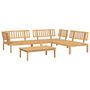 Voir la diapositive 2 : VIDAXL Salon palette de jardin 4 pcs bois d'acacia massif