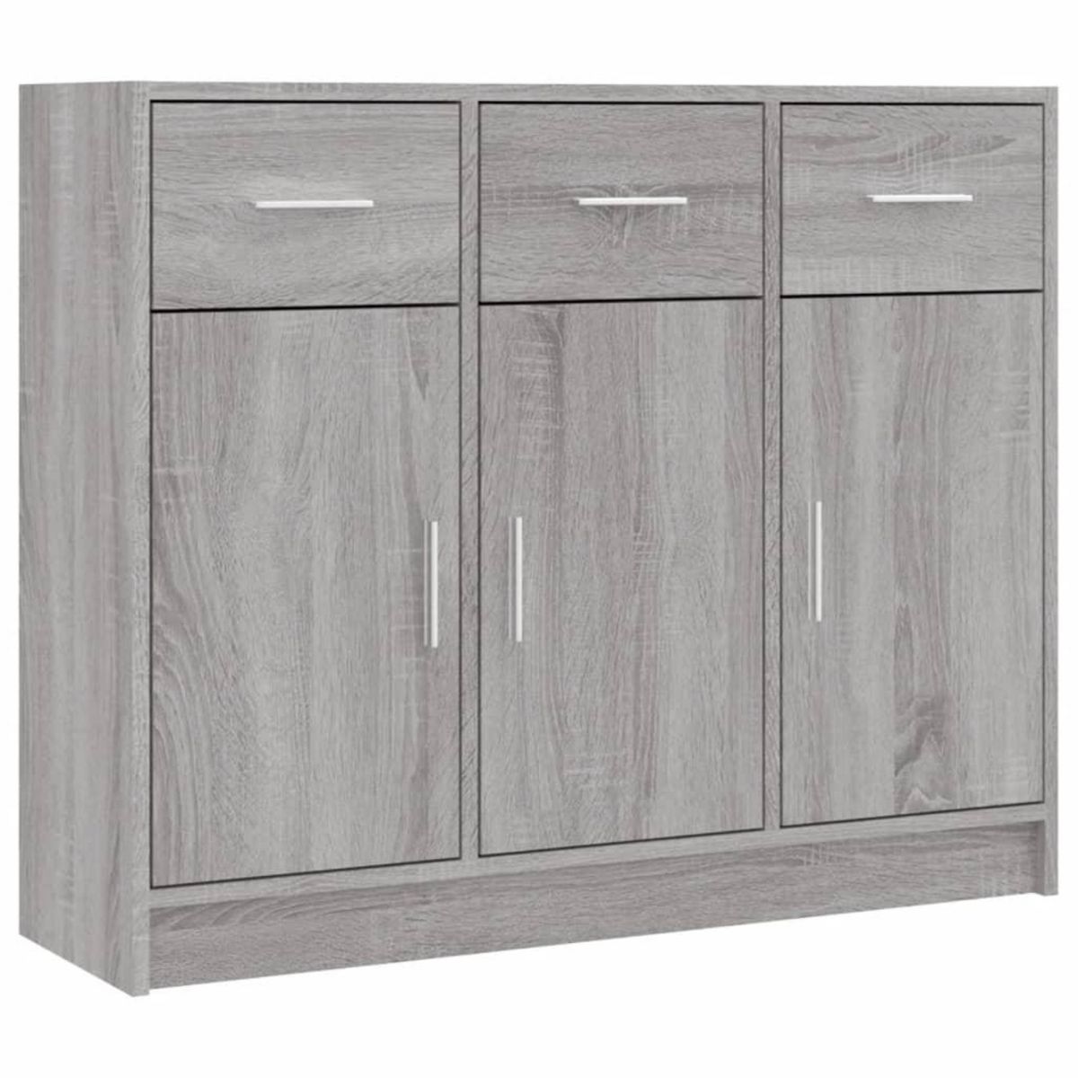 VIDAXL Buffet sonoma gris 91x28x75 cm bois d'ingenierie