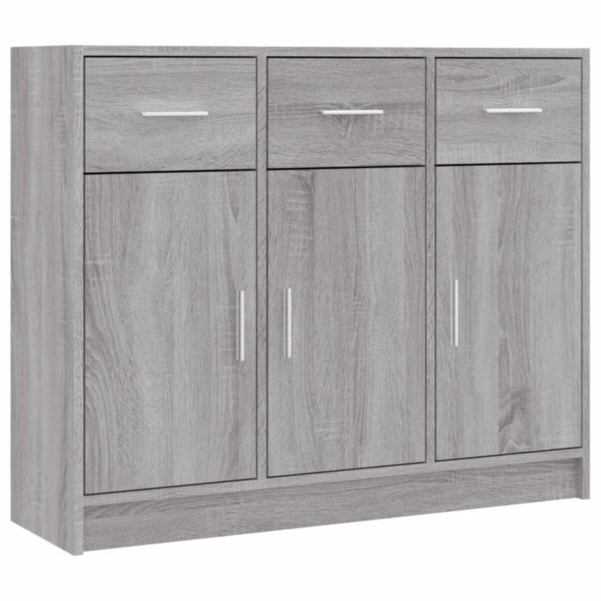 VIDAXL Buffet sonoma gris 91x28x75 cm bois d'ingenierie