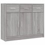 Voir la diapositive 2 : VIDAXL Buffet sonoma gris 91x28x75 cm bois d'ingenierie