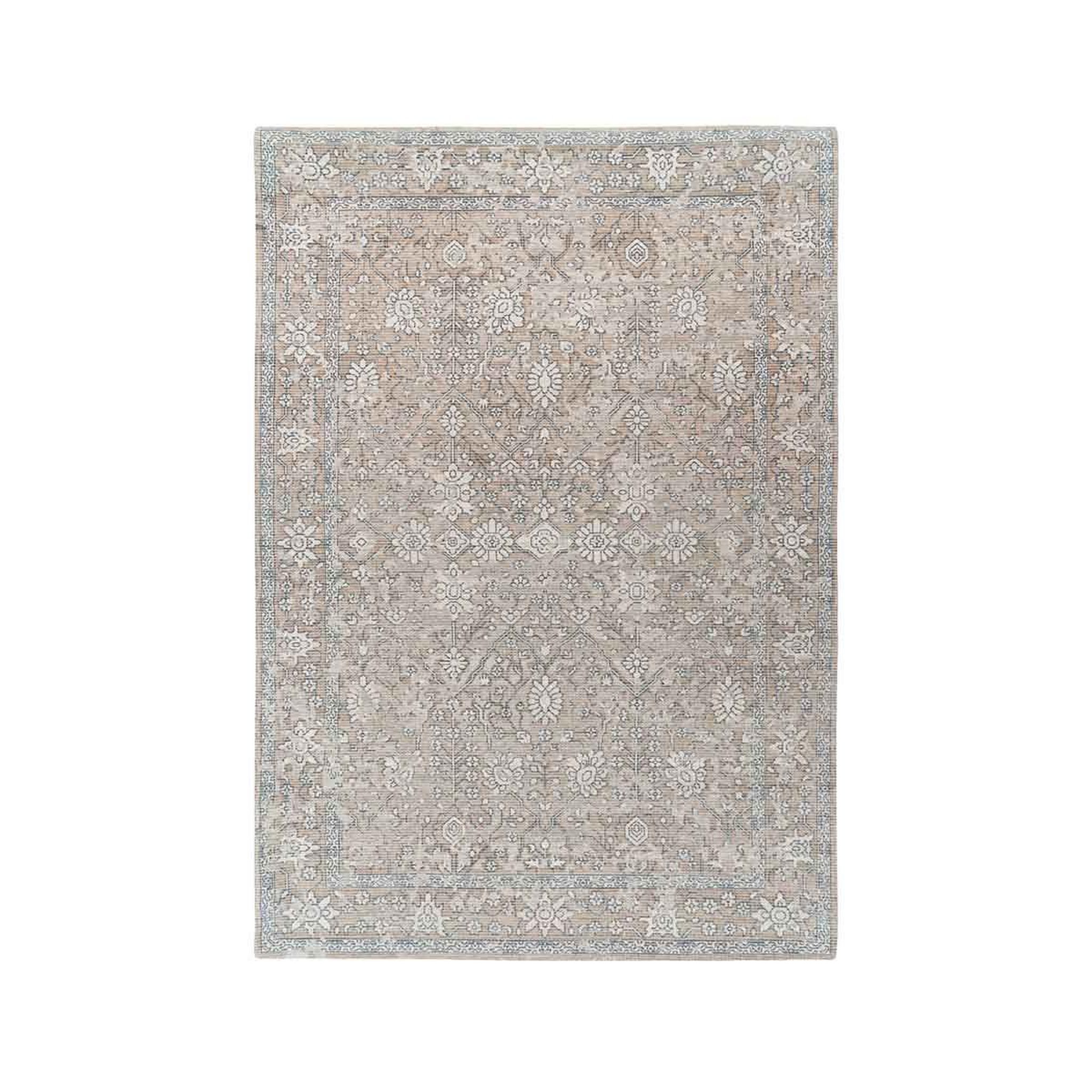 Voir la diapositive 1 : Paris Prix Tapis tissé vintage délavé  percy  kaki & beige