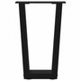 Voir la diapositive 5 : VIDAXL Pieds de table a manger en forme de V 2 pcs noir 28x(42-43,3)cm