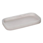 FIVE Plateau de Salle de Bain en Résine  Cloudy  20cm Blanc