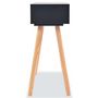Voir la diapositive 4 : VIDAXL Table console Bois de pin massif 80 x 30 x 72 cm Noir