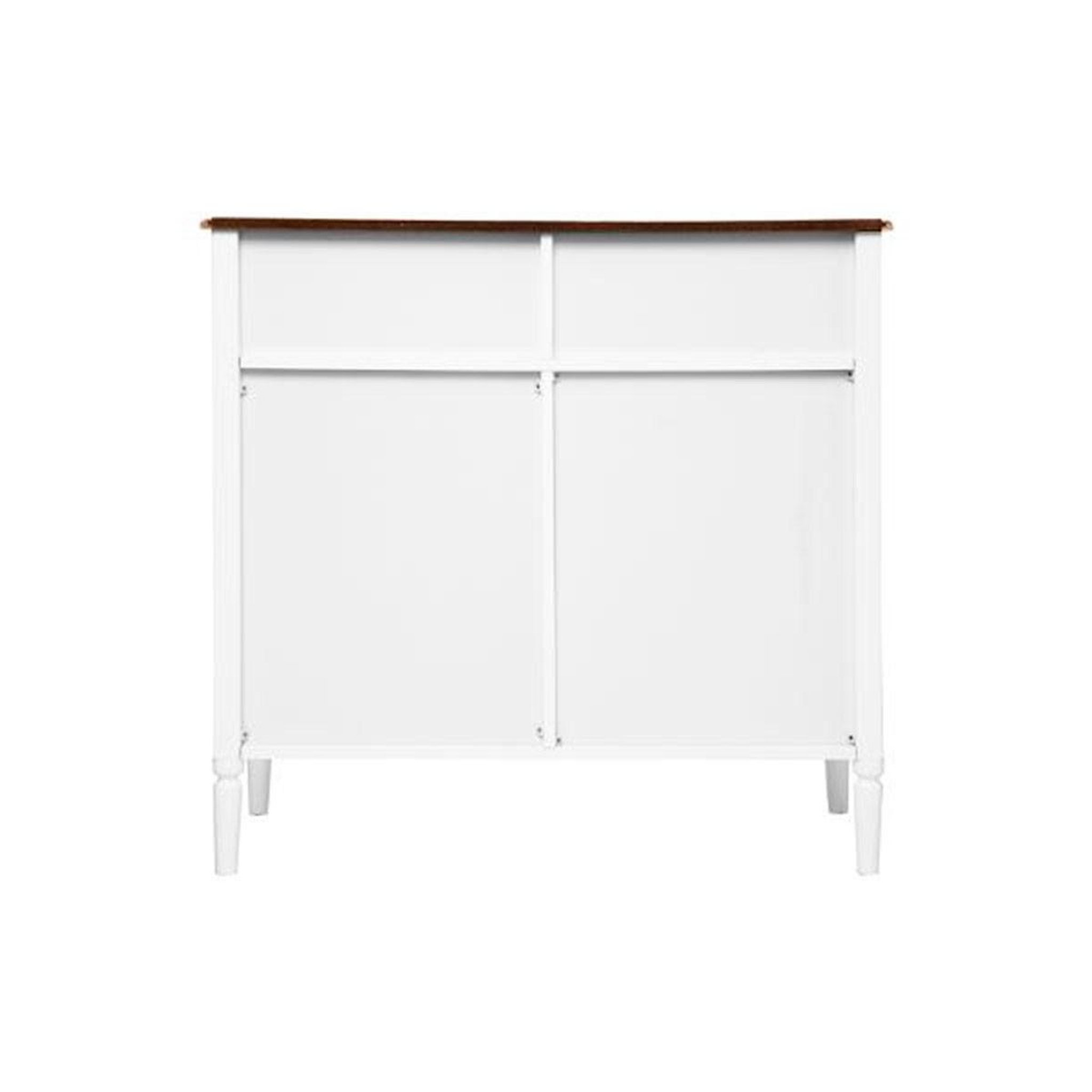 Voir la diapositive 6 : ATMOSPHERA Buffet 2 Portes & 2 Tiroirs  Solen  88cm Blanc