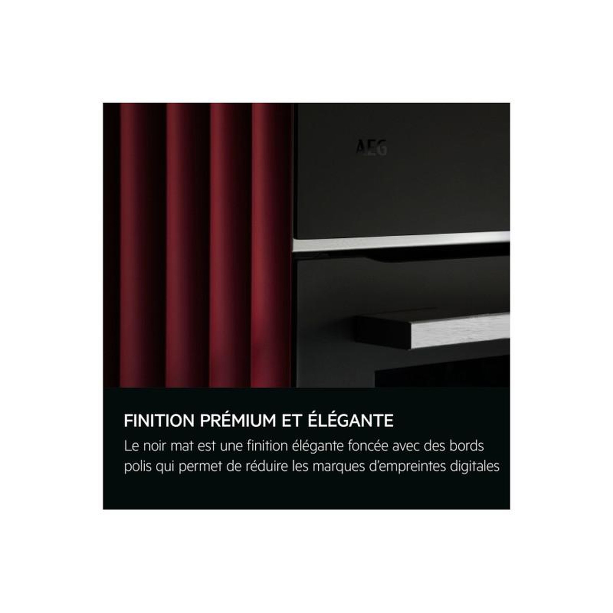 Voir la diapositive 5 : AEG Four encastrable pyrolyse AEG NBE7P731AT - Noir mat - Multifonction - Chaleur tournante
