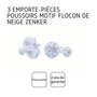 Voir la diapositive 4 : ZENKER Lot de 3 emporte-pièces de Noël pour pâte à sucre motif flocon de neige Zenker Emporte-pièces
