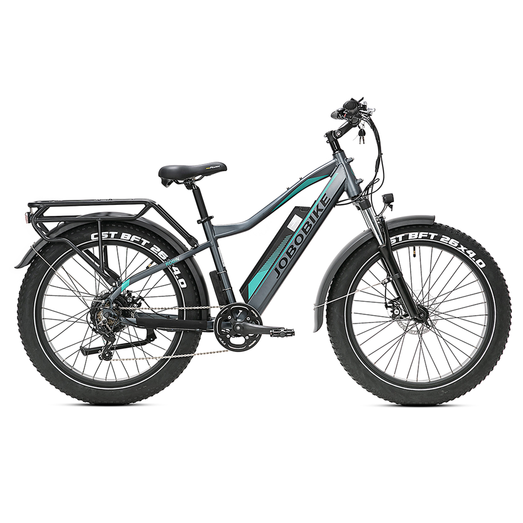 Voir la diapositive 1 : JOBOBIKE Fatbike électrique pour homme jobobike robin