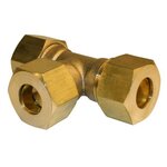 CENTRALE BRICO Raccord Té égal biconique laiton D.14 pour tube en cuivre