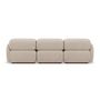 Voir la diapositive 6 : LISA DESIGN Penelope - canapé droit modulable 3 places en velours texturé