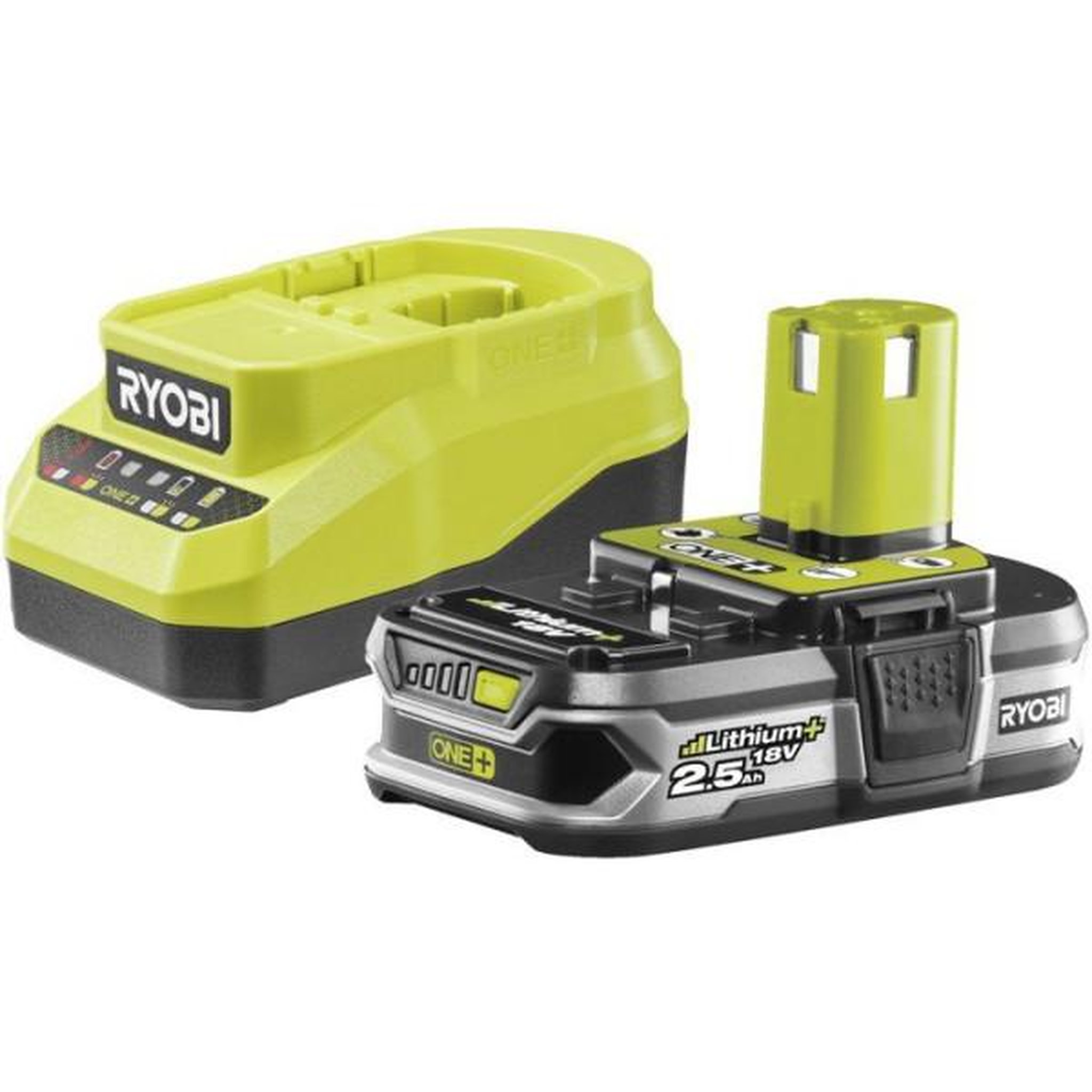 Ryobi Ryobi kit batterie 2,5ah + chargeur 18v one+ - rc18120a-125