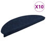 Voir la diapositive 2 : VIDAXL Tapis autoadhesifs de marches 10 pcs Bleu 65x21x4 cm Aiguillete
