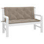 Voir la diapositive 3 : VIDAXL Coussins de banc jardin lot de 2 taupe 120x50x7 cm tissu Oxford