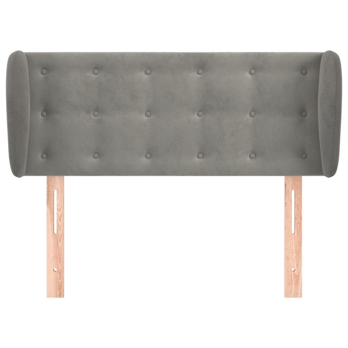 VIDAXL Tete de lit avec oreilles Gris clair 83x23x78/88 cm Velours