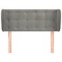Voir la diapositive 3 : VIDAXL Tete de lit avec oreilles Gris clair 83x23x78/88 cm Velours